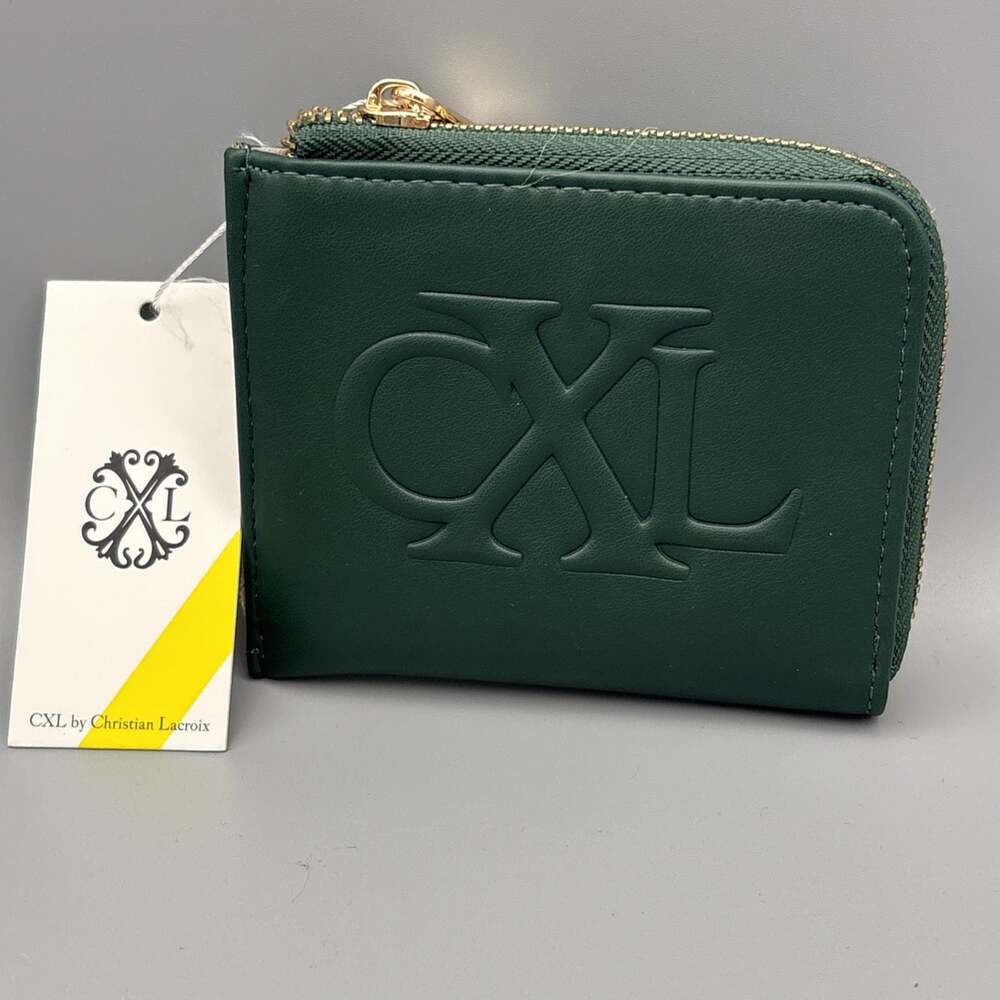 CXL By Christian Lacroix Viere Python Smooth Zip Around Wallet Teal